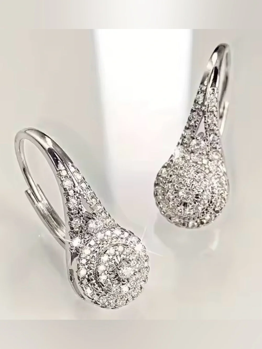 New .925 Silver and Crystal Earrings
